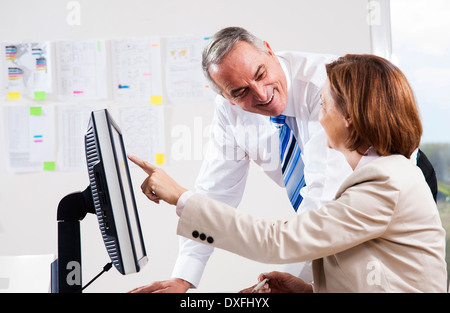 Business People in Office, Mannhaim, Baden-Wurttemberg, Germany Stock Photo