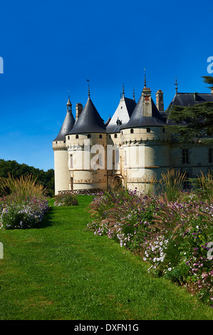 15th century castle Château de Chaumont, acquired by Catherine de Medici in 1560. Chaumont-sur-Loire, Loir-et-Cher, France Stock Photo