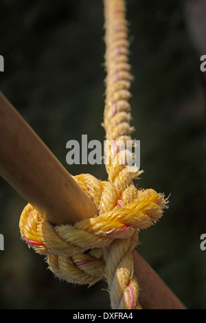 Rope with knot Stock Photo