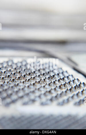 Abstract View Of Metal Grater Stock Photo