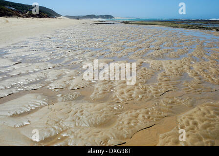 Low tide at Bushmans River Mouth, Eastern Cape, South Africa Stock Photo