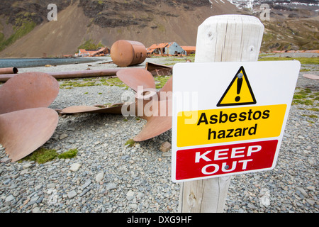 Stromness Whaling Station on South Georgia, it was operational until 1961 Stock Photo