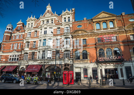 Royal Court theatre, Sloane Square, Chelsea, London, UK Stock Photo