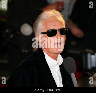 Jimmy Page UK film premiere of 'Celebration Day' held at Hammersmith Apollo London, England - 12.10.12 Featuring: Jimmy Page Wh Stock Photo