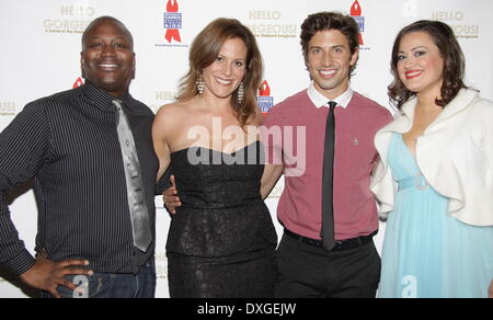 Tituss Burgess, Kristy Cates, Nick Adams and Ashley Brown After party for 'Hello Gorgeous!' - a salute to the Streisand songbook, held at Hunter College - Arrivals Where: New York City, United States When: 14 Oct 2012 Stock Photo