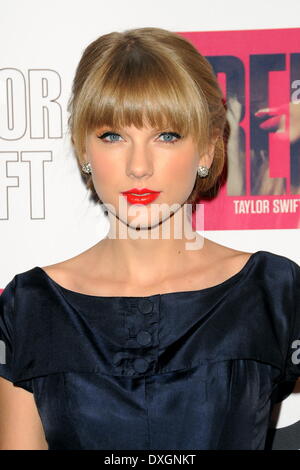 Taylor Swift Taylor Swift and Target 'Red' Deluxe Edition CD release launch party at Skylight West Featuring: Taylor Swift Wher Stock Photo