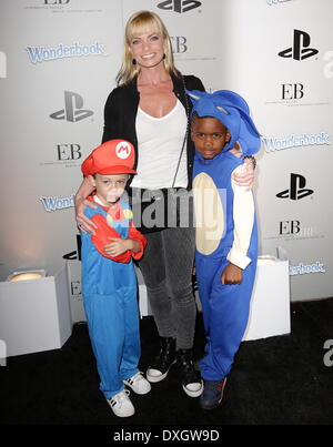 Jaime Pressley with son Dezi James Calvo PlayStation Epic Halloween