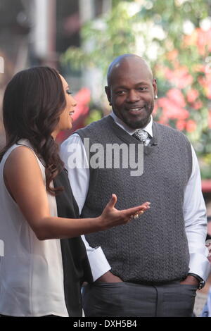 'Dancing with the Stars: All-Stars' Emmitt Smith and his partner Cheryl Burke Celebrities at The Grove to appear on entertainmen Stock Photo