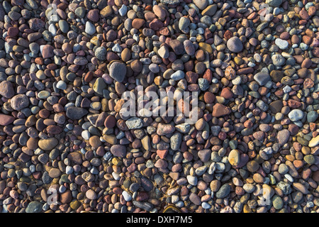 Pebble beach texture with simple surface. High resolution photo. Empty ...