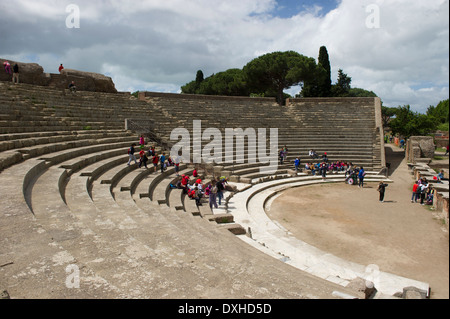 Italy, Europa, Lazio, Ostia Antica, Ostia Theater Stock Photo