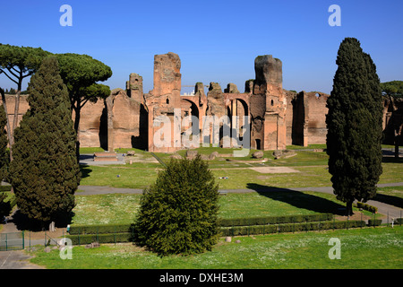 Italy, Rome, Terme di Caracalla, ancient roman baths Stock Photo