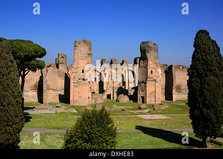 Italy, Rome, Terme di Caracalla, ancient roman baths Stock Photo