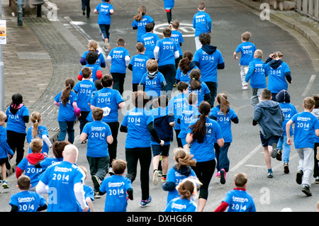 Coventry Schools Challenge race at 2014 Coventry Half Marathon Stock Photo