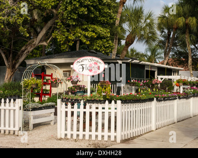 Native Gardens Florist in Boca Grande, FL, USA Stock Photo