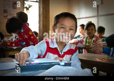 Myanmar, Amarapura, students Stock Photo