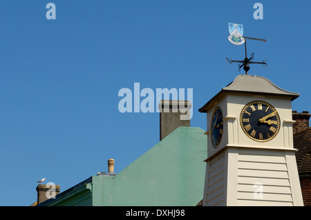 Millennium Clock Tower in Littlehampton town Centre Stock Photo