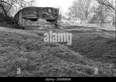 Bunker at Hill 60, nr Ypres (Ieper), Belgium Stock Photo