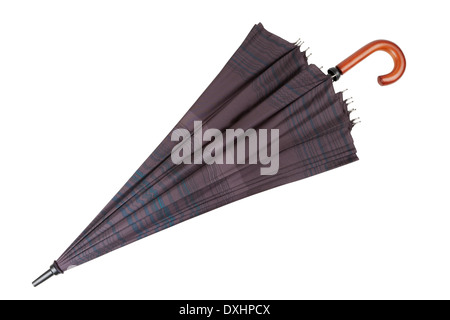 elegant fashion umbrella isolated on white Stock Photo