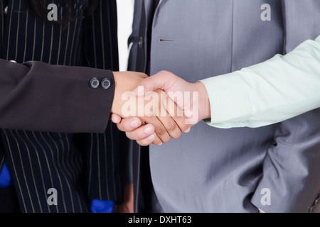 Indian Business People Handshake Stock Photo