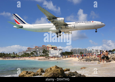 Air France Airbus A340-300 with the registration F-GNII Stock Photo