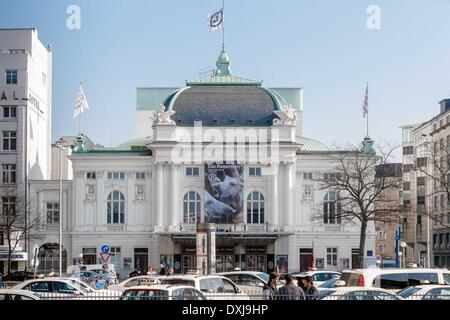 The building of the theatre ' Deutsches Schauspielhaus' is seen in Hamburg. Stock Photo