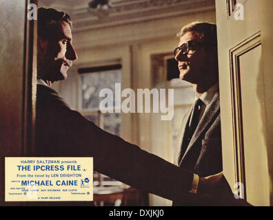 THE IPCRESS FILE (BR1965) NIGEL GREEN, MICHAEL CAINE AS HARR Stock Photo