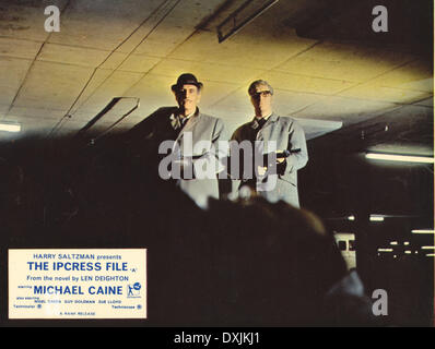 THE IPCRESS FILE (BR1965) NIGEL GREEN, MICHAEL CAINE AS HARR Stock Photo