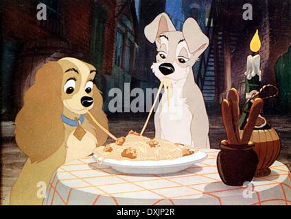 THE LADY AND THE TRAMP Stock Photo