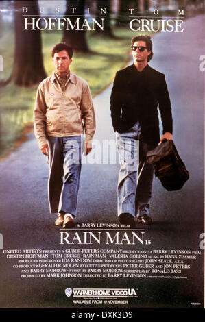 Tom Cruise, Dustin Hoffman, Rain Man, 1988, Film Stock Photo