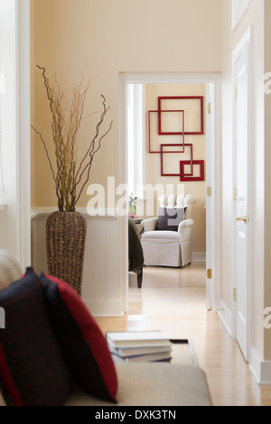 Corridor in modern house Stock Photo