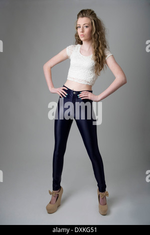 Teen Leggings Stock Photos and Images - 123RF