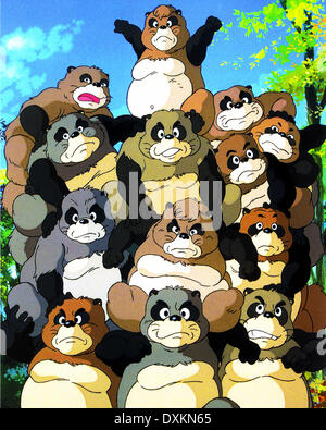 POM POKO, (aka HEISEI TANUKI GASSEN PONPOKO), French poster art Stock ...