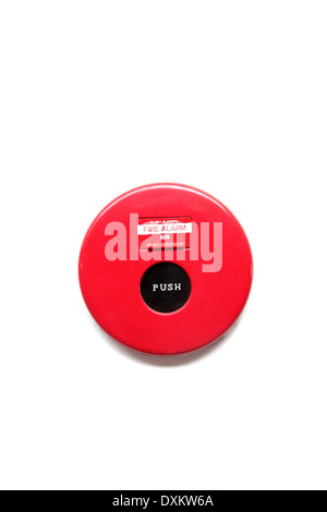 Fire Alarms tool isolated on white background. Stock Photo