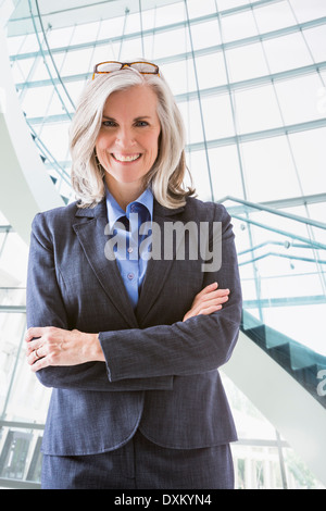 Portrait of confident Caucasian businesswoman Stock Photo