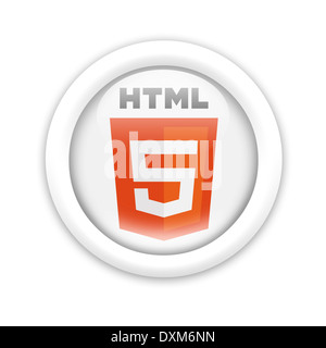 HTML logo icon flag symbol emblem Stock Photo
