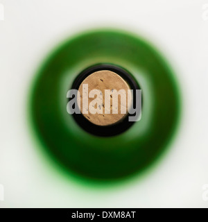 Abstract Green Bottle Stock Photo