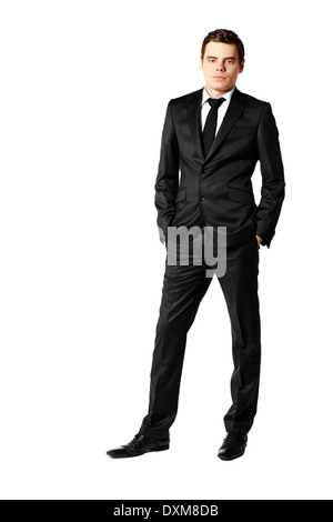 Young businessman. Studio shot isolated on white background Stock Photo