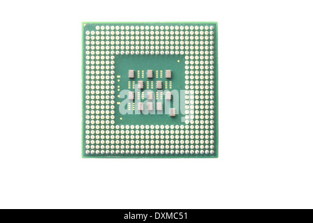 CPU Socket isolated on white background. Stock Photo