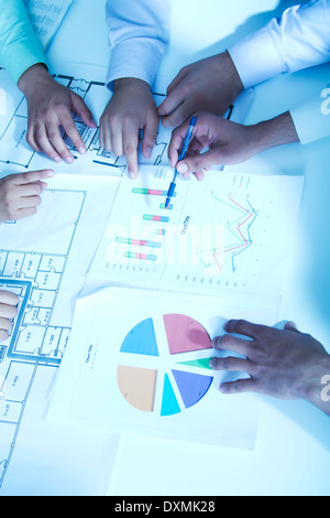 Indian Business People Meeting in Office Stock Photo