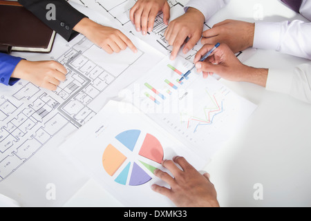 Indian Business People Meeting in Office Stock Photo