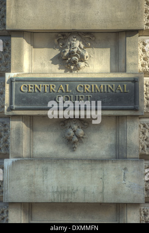 central criminal court The Old Bailey London Stock Photo