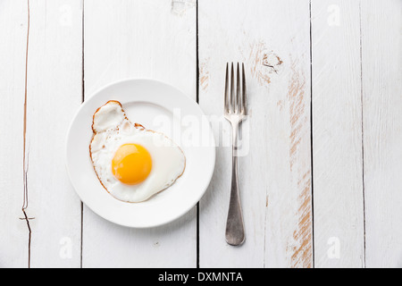 Fried egg for breakfast Stock Photo