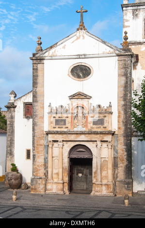 Santa Maria Church, Obidos, Estremadura and Ribatejo, Portugal Stock Photo