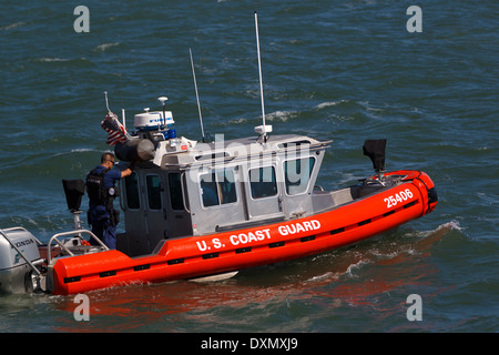 U.S. Coast Guard Defender-class Response Boat, San Francisco Bay, San Francisco, California, United States of America Stock Photo