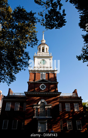 South facade of Independence Hall, Independence National Historical Park, Philadelphia, Pennsylvania, United States of America Stock Photo