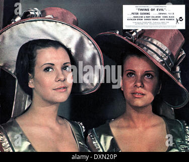 Mary Collison TWINS OF EVIL, Madeleine Collinson, Mary Collinson, 1971 Stock Photo ...