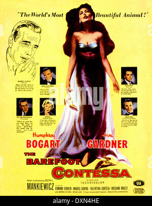 barefoot contessa bogart directed 1954 humphrey ava gardner alamy
