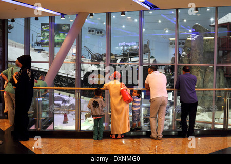 Ski Dubai, the indoor ski centre in the Mall of the Emirates, Dubai, United Arab Emirates Stock Photo