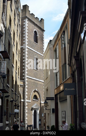 St Mary-at-Hill church in Lovat Lane, City of London, London, UK. Stock Photo