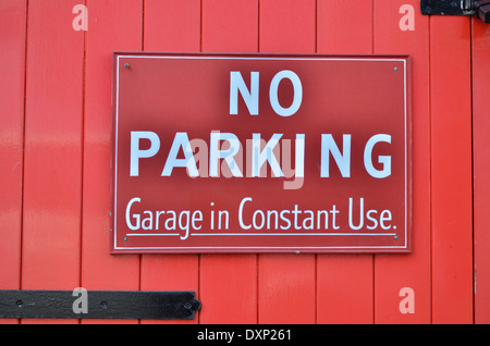 NO PARKING GARAGE IN CONSTANT USE THANK YOU sign or sticker driveway access car | UK